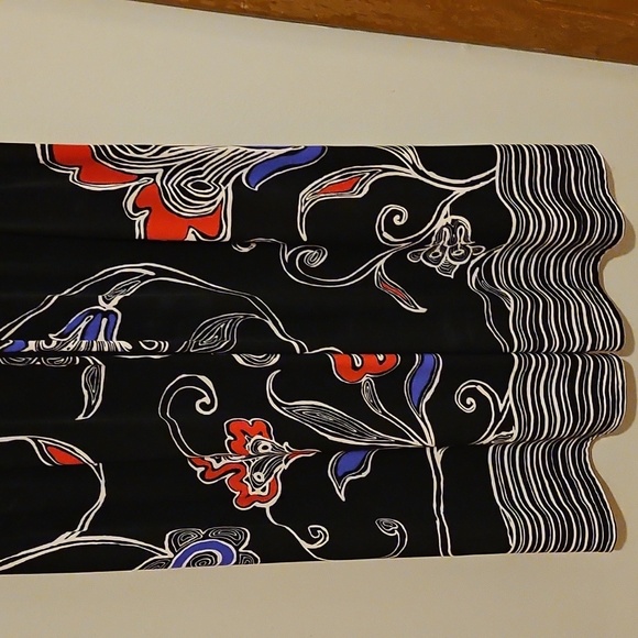 NWOT Jones New York Black Dress with Red and Blue Floral Pattern - Picture 9 of 11